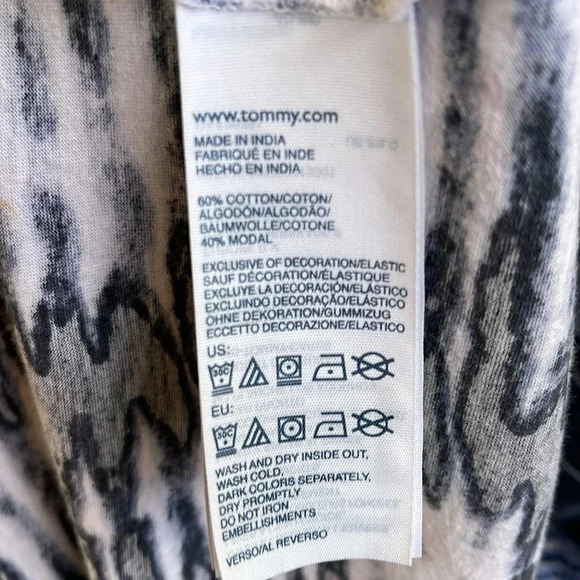 Tommy Hilfiger Tie Dye Navy and White Maxi- L - Picture 5 of 5